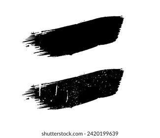 black and white paint splashes brush stroke set, A Black and white brush stroke on a white background, vintage dirty scribble Brush stroke scratch, black and white paint splashes,