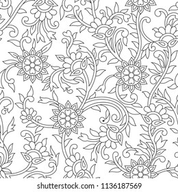 black and white paisley pattern