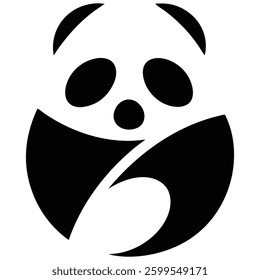 black and white panda eps 