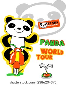 Schwarz-Weiß-Panda-Welttournee