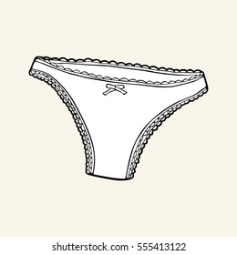 Black & white panties