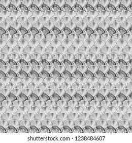 Black and white pattern with abstract fishscales. Can be used for desktop wallpaper or poster,for pattern fills, surface textures, web page backgrounds, textile and more