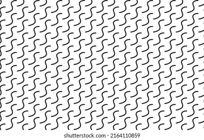 Black And White Pattern. Abstract Geometric Pattern Vector With Seamless Shapes 80s - 90s Style. Stock Illustration