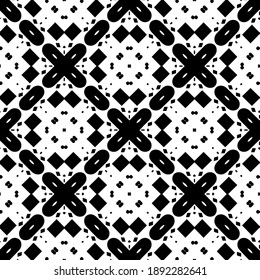 Black and white pattern. Abstract seamless geometric pattern. 
