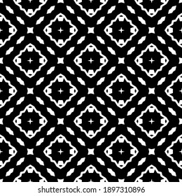 Black and white pattern. Abstract seamless geometric pattern.