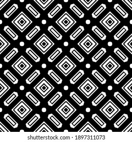 Black and white pattern. Abstract seamless geometric pattern.