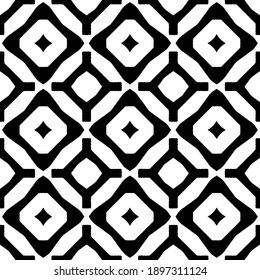 Black and white pattern. Abstract seamless geometric pattern.