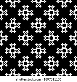 Black and white pattern. Abstract seamless geometric pattern.
