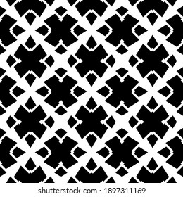 Black and white pattern. Abstract seamless geometric pattern.