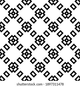 Black and white pattern. Abstract seamless geometric pattern.