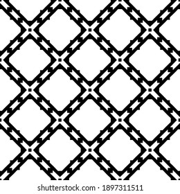 Black and white pattern. Abstract seamless geometric pattern.
