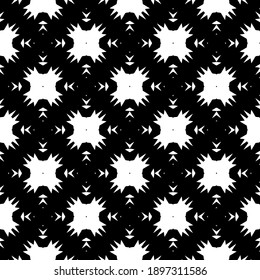 Schwarz-Weiß-Muster. Abstraktes, nahtloses geometrisches Muster.