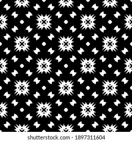 Black and white pattern. Abstract seamless geometric pattern.