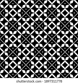 Black and white pattern. Abstract seamless geometric pattern.