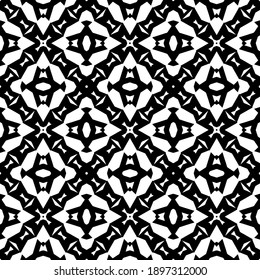 Black and white pattern. Abstract seamless geometric pattern.