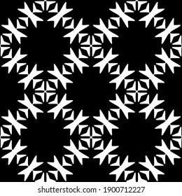 
Black and white pattern. Abstract seamless geometric pattern.