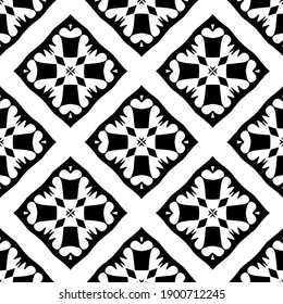 
Black and white pattern. Abstract seamless geometric pattern.