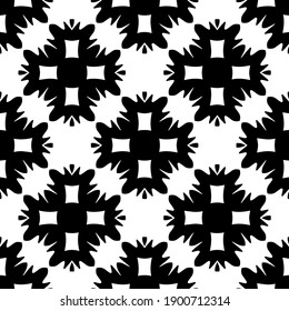 
Black and white pattern. Abstract seamless geometric pattern.