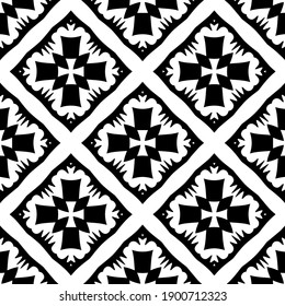
Black and white pattern. Abstract seamless geometric pattern.