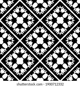 
Black and white pattern. Abstract seamless geometric pattern.