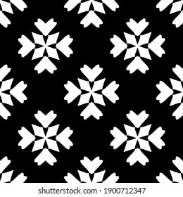 
Black and white pattern. Abstract seamless geometric pattern.