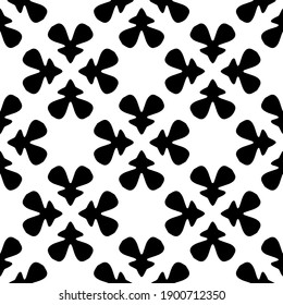 
Black and white pattern. Abstract seamless geometric pattern.