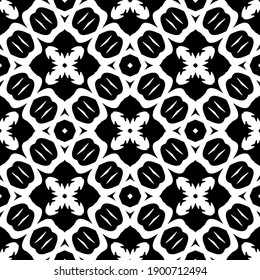
Black and white pattern. Abstract seamless geometric pattern.