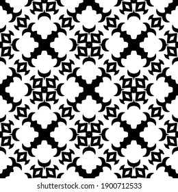
Black and white pattern. Abstract seamless geometric pattern.
