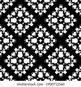 Black and white pattern. Abstract seamless geometric pattern.