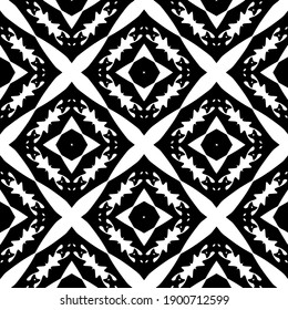 
Black and white pattern. Abstract seamless geometric pattern.