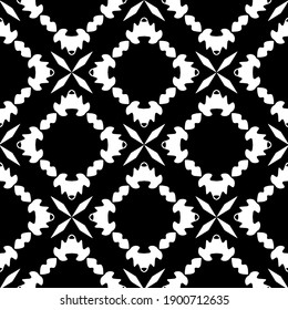 
Black and white pattern. Abstract seamless geometric pattern.
