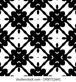 
Black and white pattern. Abstract seamless geometric pattern.