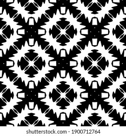 
Black and white pattern. Abstract seamless geometric pattern.