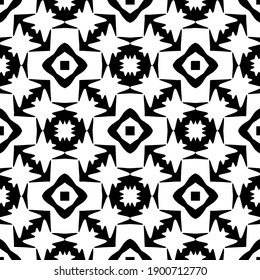 
Black and white pattern. Abstract seamless geometric pattern.
