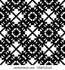 Patrón blanco y negro. Resumen de un patrón geométrico sin fisuras.