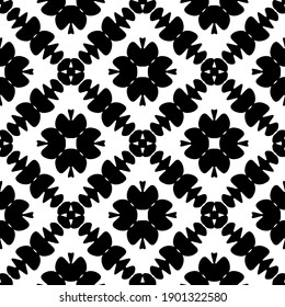 
Black and white pattern. Abstract seamless geometric pattern.