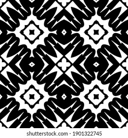 Patrón blanco y negro. Resumen de un patrón geométrico sin fisuras.