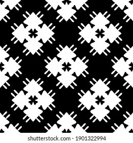 Black and white pattern. Abstract seamless geometric pattern.