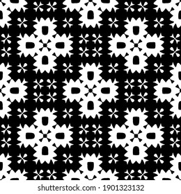 Black and white pattern. Abstract seamless geometric pattern.