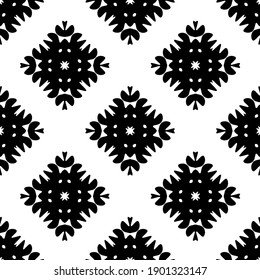 Black and white pattern. Abstract seamless geometric pattern.