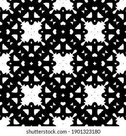Black and white pattern. Abstract seamless geometric pattern.
