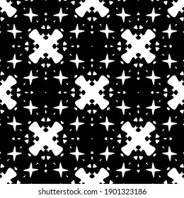 Black and white pattern. Abstract seamless geometric pattern.