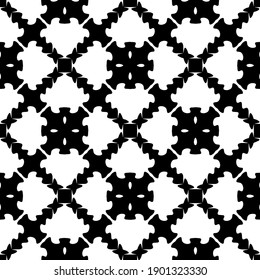 Black and white pattern. Abstract seamless geometric pattern.