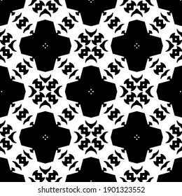 Black and white pattern. Abstract seamless geometric pattern.