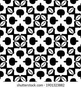 Black and white pattern. Abstract seamless geometric pattern.