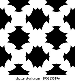 Black and white pattern. Abstract seamless geometric pattern.