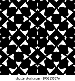 Black and white pattern. Abstract seamless geometric pattern.
