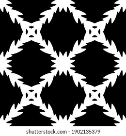 Black and white pattern. Abstract seamless geometric pattern.