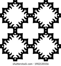 Black and white pattern. Abstract seamless geometric pattern.