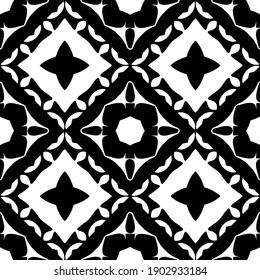 Black and white pattern. Abstract seamless geometric pattern.